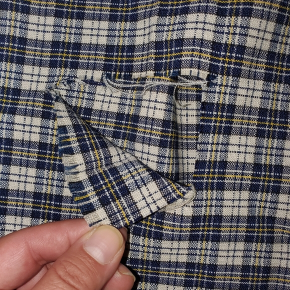 Levi's Gentleman's Jeans 1970s plaid altered pants (*with flaws) - Picture 11 of 12